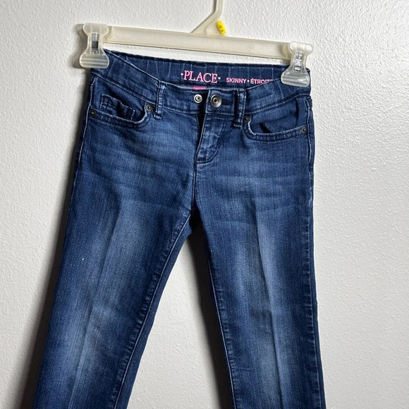 Children’s Place Kids Girls Blue Denim Skinny Jeans Size 6. - Picture 2 of 9